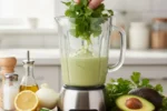 ¿Cómo hacer salsa de cilantro y aguacate?